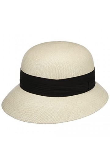 Lierys Chapeau Panama Carlesa Femme - Made in Ecuador pour en Paille Cloche Printemps-été - S 55-56 cm Nature