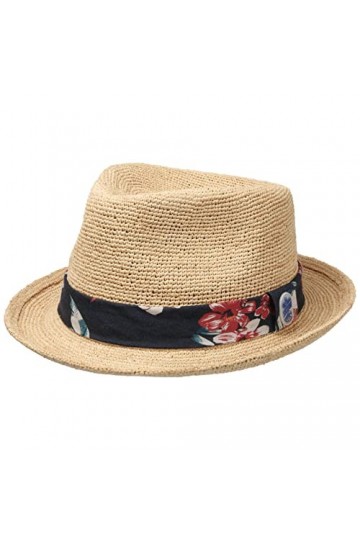 STETSON Chapeau en Paille Risola Crochet Femme - de Plage Soleil Printemps-été - M 56-57 cm Nature
