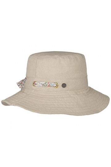 Lierys Chapeau en Lin Prescona Femme - Made in Italy de Soleil dété pour Printemps-été - Taille Unique Beige Clair