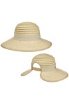 Seeberger Chapeau Regency Rileja Stripes Chapeau pour Femme Chapeau dété Taille Unique - Nature 