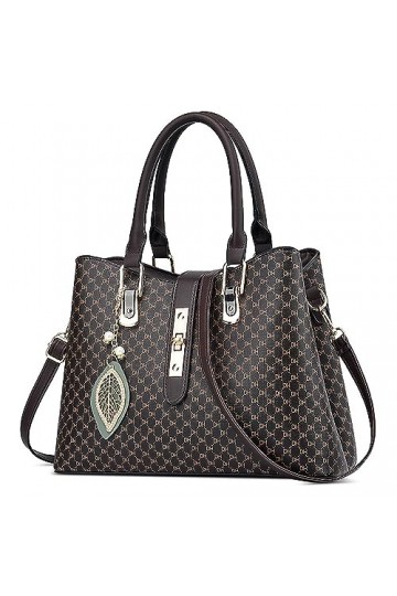 FORRICA Sac à Main Femme Sacs à Bandoulière Pendentif Exquis Sac Fourre Tout PU Cuir Dames Sac Portés Main pour Banquet Navet