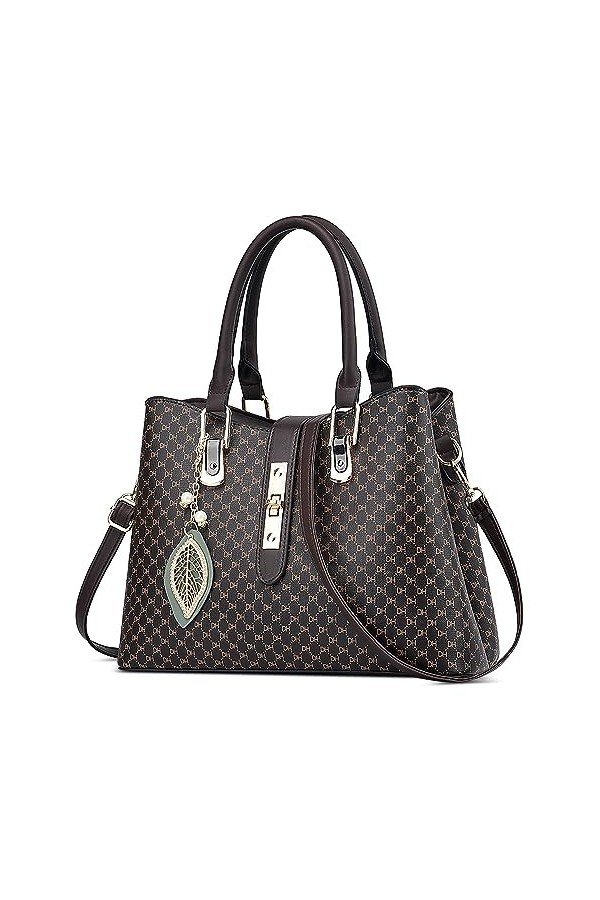 FORRICA Sac à Main Femme Sacs à Bandoulière Pendentif Exquis Sac Fourre Tout PU Cuir Dames Sac Portés Main pour Banquet Navet