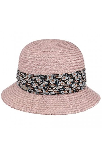 Seeberger Chapeau à Bordure Mariva Flower Chapeau pour Femme Chapeau de Soleil Taille Unique - Rose 