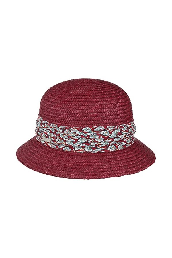Seeberger Chapeau à Bordure Mariva Flower Chapeau pour Femme Chapeau de Soleil Taille Unique - Rose 