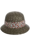 Seeberger Chapeau à Bordure Mariva Flower Chapeau pour Femme Chapeau de Soleil Taille Unique - Rose 