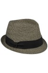 Seeberger Chapeau en Paille Katalia Trilby Chapeau dété Taille Unique - Noir 