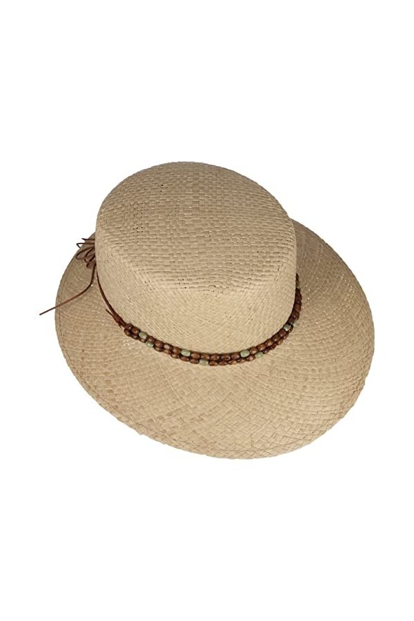 Lipodo Chapeau en Paille Vaspera Femme - Made in Italy pour dété Le Jardin Printemps-été - Taille Unique Nature
