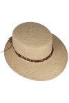 Lipodo Chapeau en Paille Vaspera Femme - Made in Italy pour dété Le Jardin Printemps-été - Taille Unique Nature