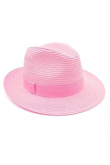 Colours & Beauty Chapeau en Paille De Papier Rose Femme et Homme Made in Italy | Capeline d’été Papier | Chapeau de Paille av