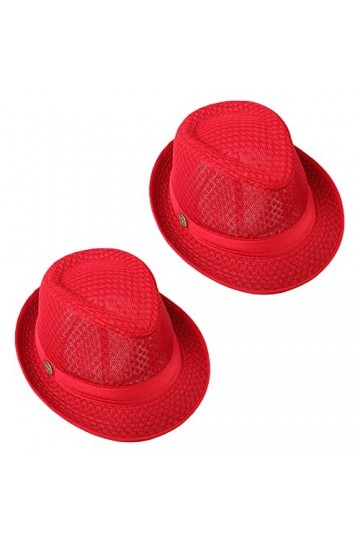 ZffXH Chapeau de paille de plage dété pour femme - Chapeau Fedora coloré à bord court pliable Panama, Black+Red+Army Green+K