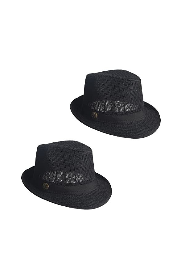 ZffXH Chapeau de paille de plage dété pour femme - Chapeau Fedora coloré à bord court pliable Panama, Black+Red+Army Green+K