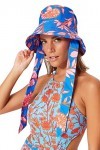 Hat - Blue - Beachwear, Bonnet,