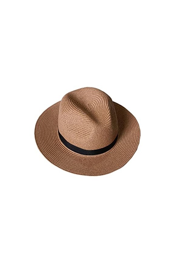 Chapeau Panama pour Femme - Large Bord - Paille - Chapeau dété Fedora - Chapeau de Paille - Chapeau Panama pour Homme - Chap