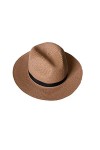 Chapeau Panama pour Femme - Large Bord - Paille - Chapeau dété Fedora - Chapeau de Paille - Chapeau Panama pour Homme - Chap