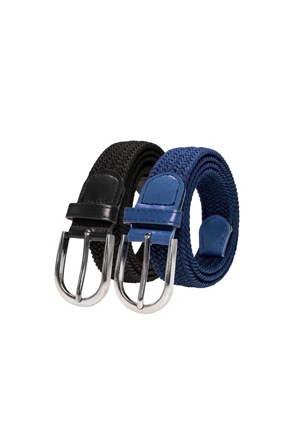 RBOCOTT Ceinture en Tissu Élastique,Ceintures Élastiques Tressées,Ceinture Tressées Extensible pour Hommes et Femmes,Ceinture