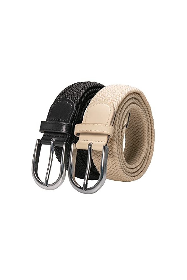 RBOCOTT Ceinture en Tissu Élastique,Ceintures Élastiques Tressées,Ceinture Tressées Extensible pour Hommes et Femmes,Ceinture