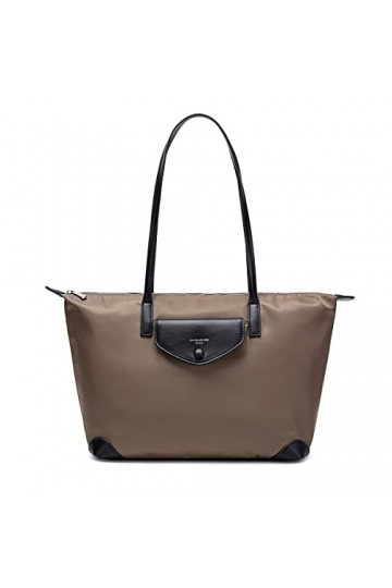 David Jones - Sac à Main Cabas Nylon Femme - Fourre-Tout Sac Shopping Souple Grande Capacité - Shopper Tote Porté Epaule Band
