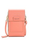 FORRICA Sac Téléphone Portable Femme Écran Tactile Fente Cartes Petit Sac à Bandoulière pour Femme Portefeuille Fille Pochett