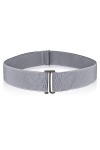 cobee Ceinture invisible pour femme, ceinture élastique réglable avec boucle plate, pas de ceinture visible pour jeans, panta