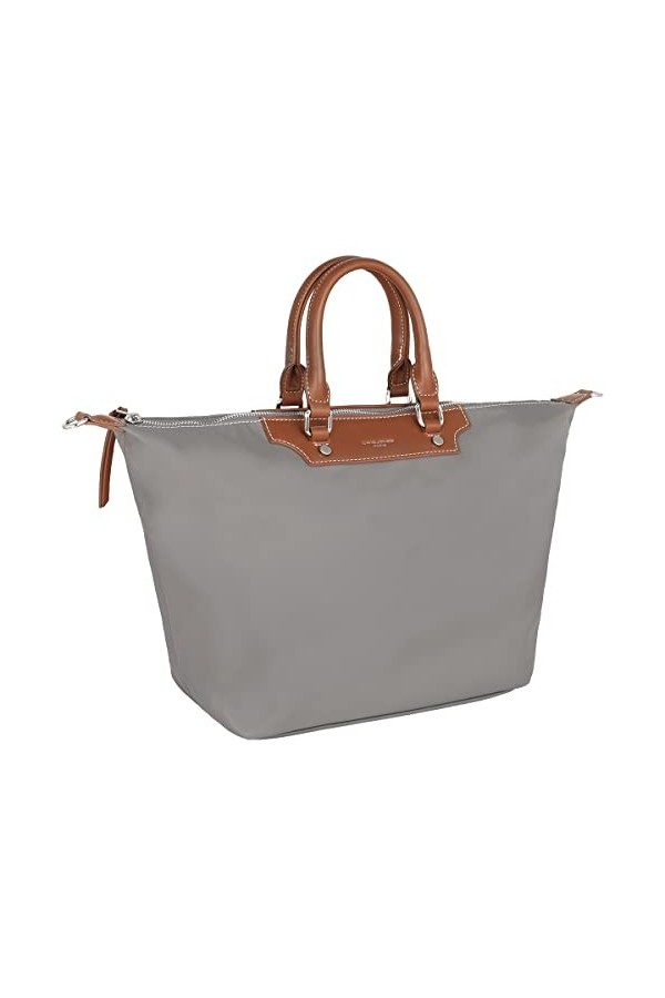David Jones - Sac à Main Cabas Nylon Femme - Fourre-Tout Sac Shopping Souple Grande Capacité - Shopper Tote Porté Epaule Band