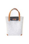 Lucky Sign Sacs Fourre Tout,Sacs Shopper Femmes Feutre Gris