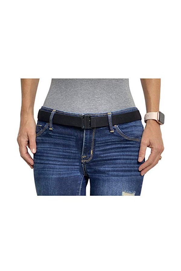 Tights Up: Ceinture Élastique Femme Ajustable, élastique ceinture, Ceinture femme tissu Boucle de Ceinture Plate Ceinture No