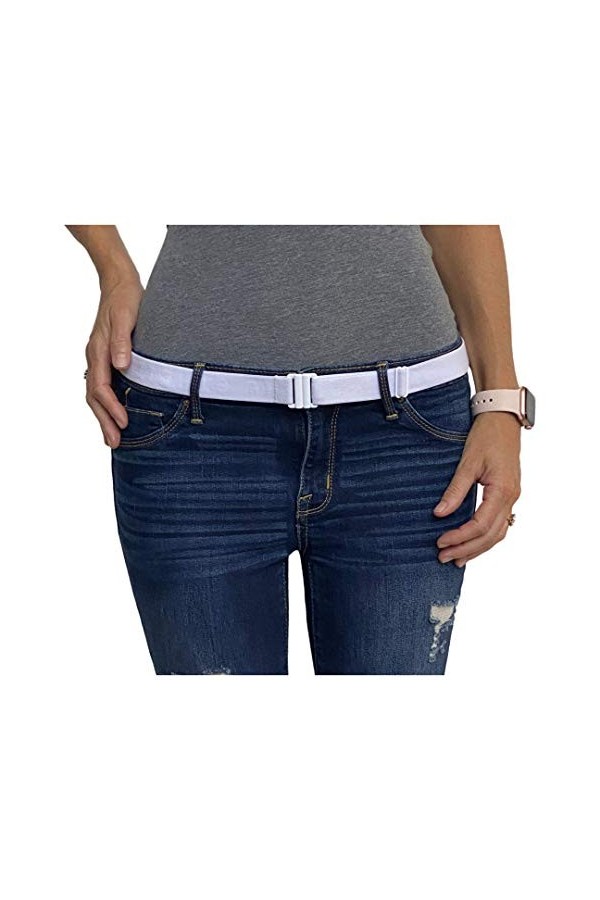 Tights Up: Ceinture Élastique Femme Ajustable, élastique ceinture, Ceinture femme tissu Boucle de Ceinture Plate Ceinture No