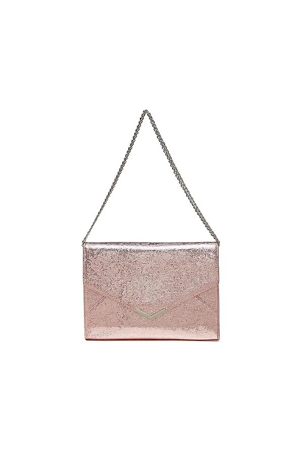 Miss Lulu Femme Pochette et Clutch Sac de Soirée à Paillettes avec Chaîne Argentée Sac à Bandoulière pour Mariage Party