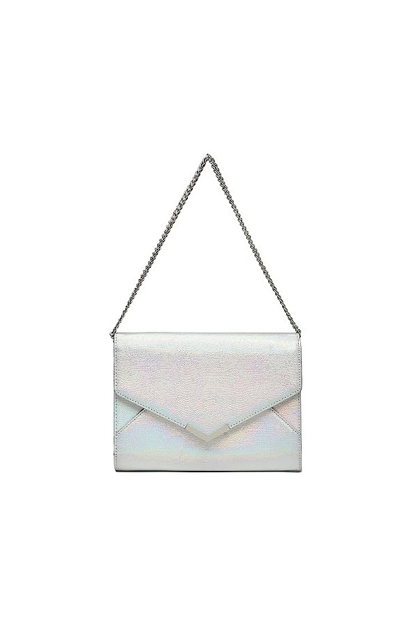 Miss Lulu Femme Pochette et Clutch Sac de Soirée à Paillettes avec Chaîne Argentée Sac à Bandoulière pour Mariage Party