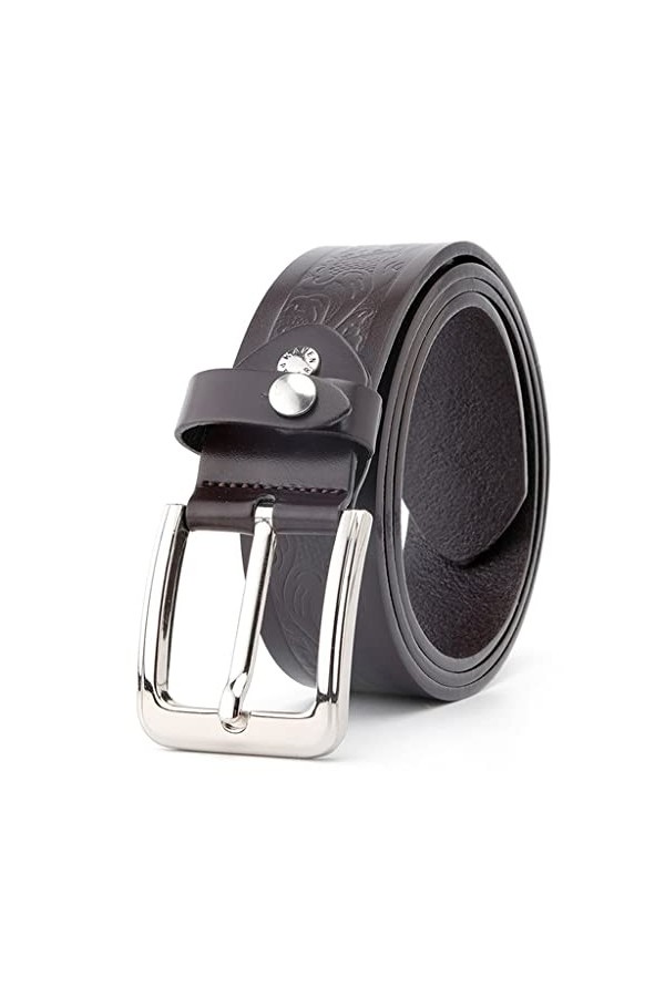 YANYUESHOP Ceinture à imprimé Floral pour Hommes Ceintures en Cuir 4,0 cm de Largeur Ceintures en Cuir décontractées pour Hom