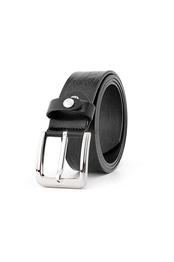 YANYUESHOP Ceinture à imprimé Floral pour Hommes Ceintures en Cuir 4,0 cm de Largeur Ceintures en Cuir décontractées pour Hom