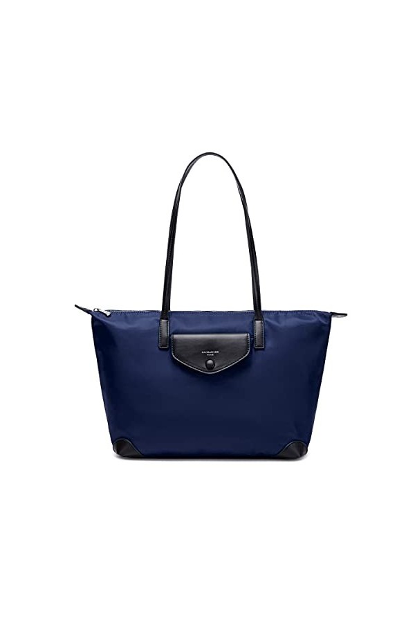 David Jones - Sac à Main Cabas Nylon Femme - Fourre-Tout Sac Shopping Souple Grande Capacité - Shopper Tote Porté Epaule Band