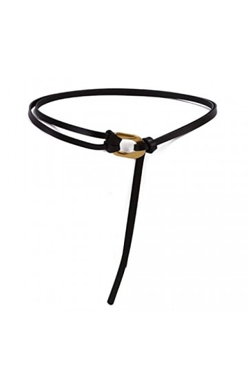 LXXSH Ceinture nouée à boucle for femmes café et étanchéité à la taille noire avec robe accessoires for femmes Color : Coffe