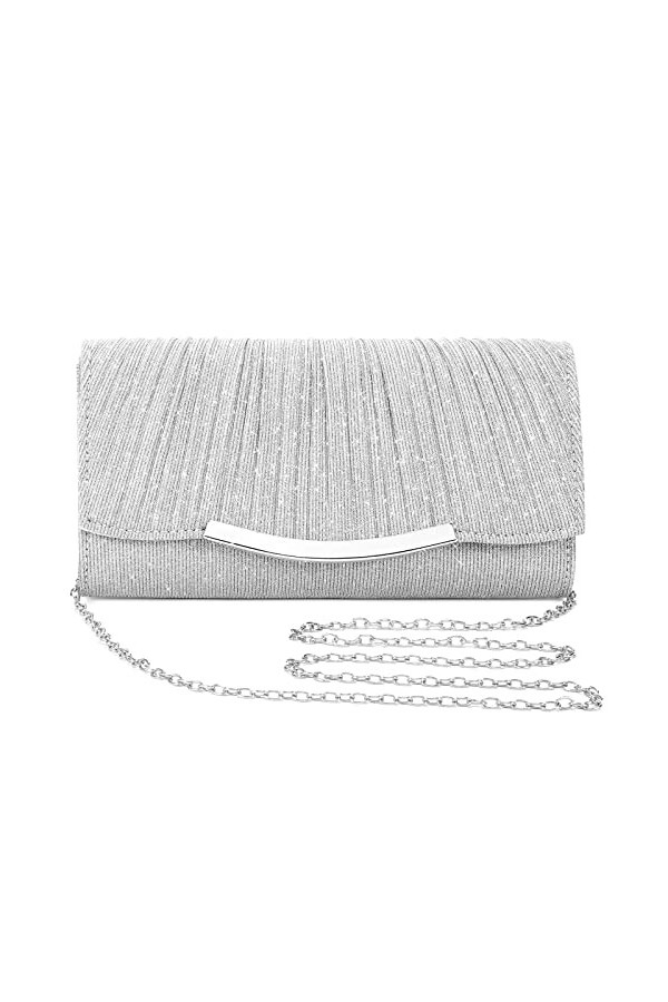 Asvert Pochettes et Clutches Femme, Sac de Soirée, Pochette Doree Mariage, Sac à Main pour Fete, Voyage, Boule Doré 