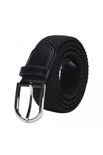 TANGCHAO Unisexe Tissu élastique Ceinture Élastique Tressée Stretch Belt Ceinture Étirable Pour les Hommes et les Femmes Plus