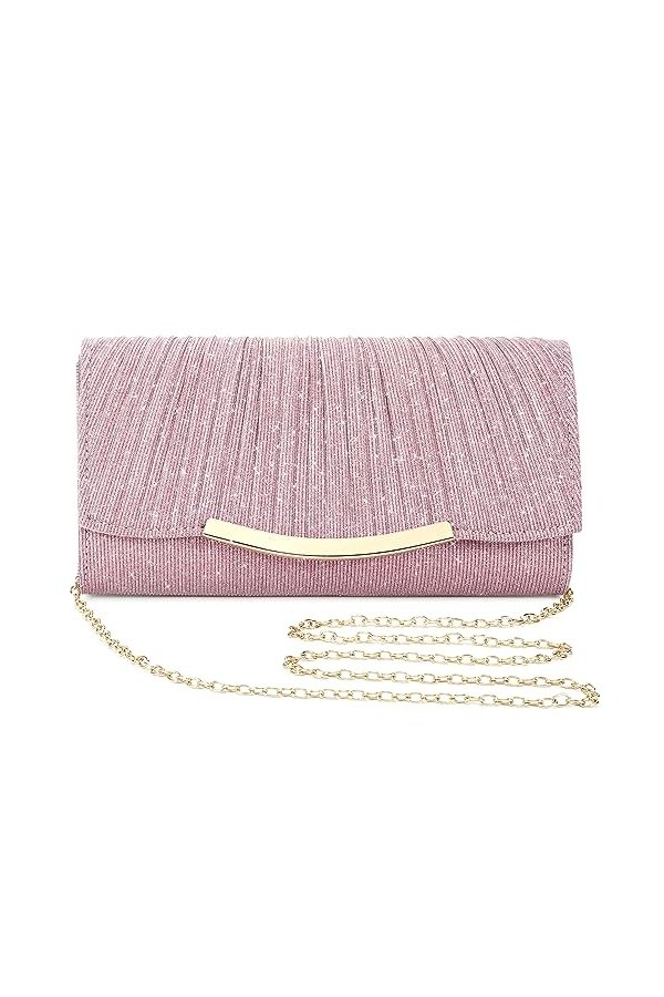 Asvert Pochettes et Clutches Femme, Sac de Soirée, Pochette Doree Mariage, Sac à Main pour Fete, Voyage, Boule Doré 