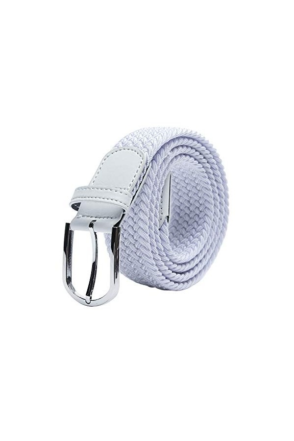 TANGCHAO Unisexe Tissu élastique Ceinture Élastique Tressée Stretch Belt Ceinture Étirable Pour les Hommes et les Femmes Plus