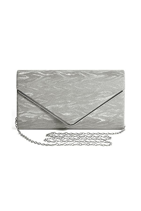 Asvert Pochettes et Clutches Femme, Sac de Soirée, Pochette Doree Mariage, Sac à Main pour Fete, Voyage, Boule Doré 