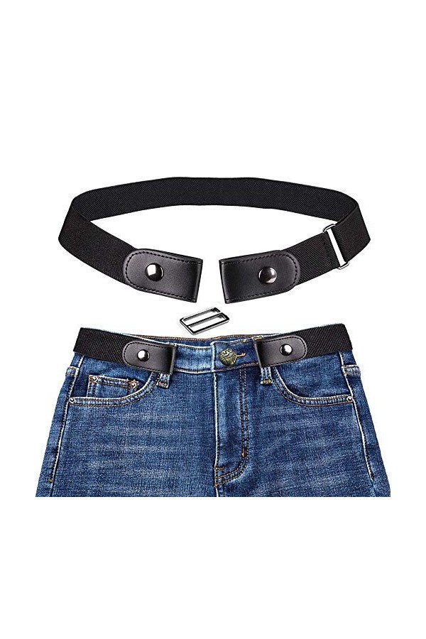 Ceinture extensible sans boucle pour les,Mode Homme Femme Buckle-Free Stretch Ceinture élastique sans Boucle, Bandes Invisibl