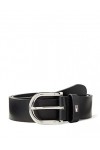 Tommy Hilfiger Ceinture Femme New Danny Belt Ceinture Cuir, Noir Masters Black , 80