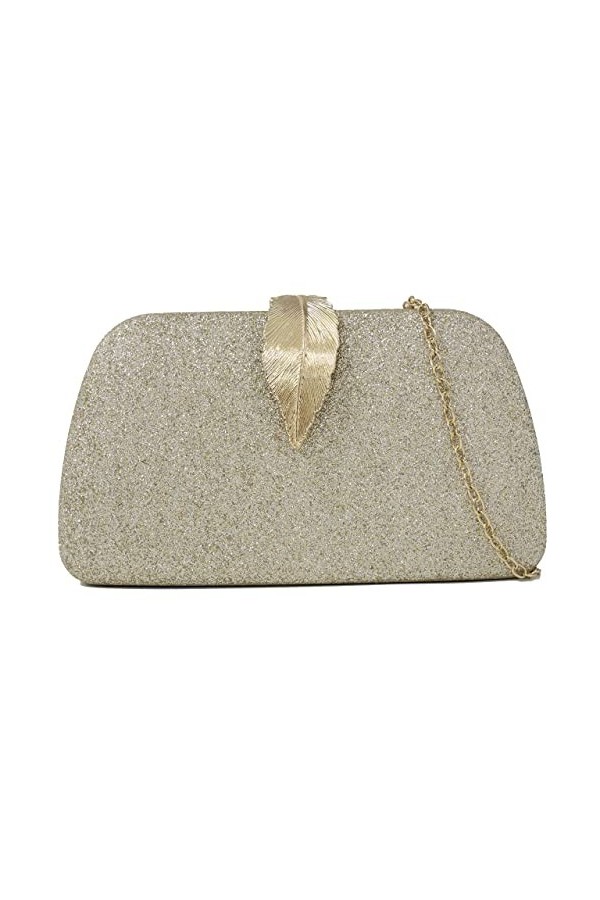 Milisente Pochette et clutches femme suède ceremonie marige sac soiree élégant clutch bag Bleu Marine 
