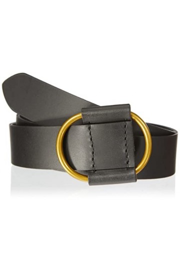 PIECES PCPILJA Leather Jeans Belt FC Noos Ceinture, Couleur doré/Blanc, 85 cm Femme