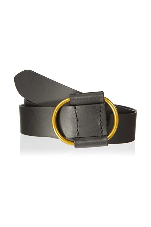 PIECES PCPILJA Leather Jeans Belt FC Noos Ceinture, Couleur doré/Blanc, 85 cm Femme