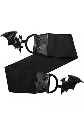 kreepsville 666 Womens Bat Elastic Belt Black, Noir, 2XL/3XL 36-44 