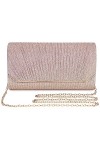 Asvert Pochette Soiree Femme, Pochettes et Clutches Femme, Sac de Soirée, Pochette Sac a Main Femme, Pochette Mariage en Band