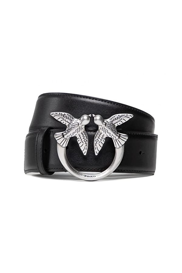 Pinko Love Berry Simply Belt H4 VIT. Ceinture, C03q_Beige G. Maroso-Antique Gold, S Femme