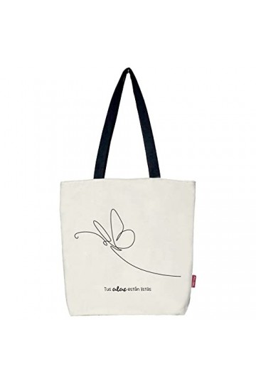 Hello-Bags. Totebag Bag. Outer: 100% cotton. With zip, lining and inner pocket. Includes kraft envelope as a gift. Model TUSA