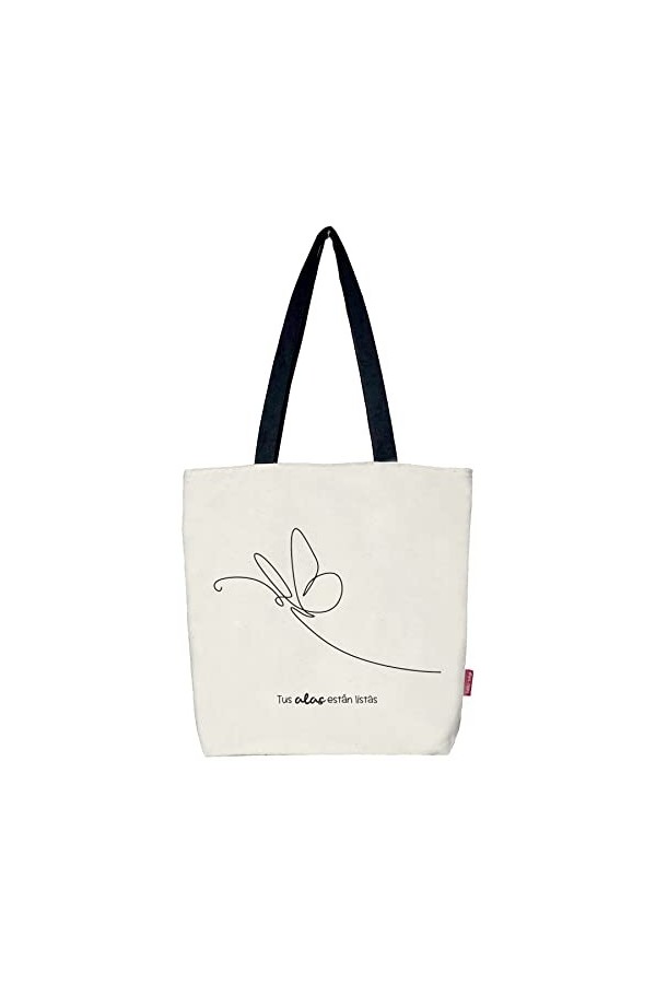 Hello-Bags. Totebag Bag. Outer: 100% cotton. With zip, lining and inner pocket. Includes kraft envelope as a gift. Model TUSA