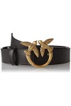 Pinko Love Berry Simply Belt H3 VIT. Ceinture, Z99q_Noir-Antique Gold, M Femme