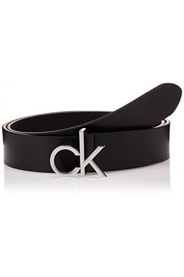 Calvin Klein Low Fix Belt 30MM Ensemble daccessoire dhiver, CK Black, 90 Femme